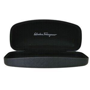salvatore ferragamo sunglass eyeglass hard clamshell case black